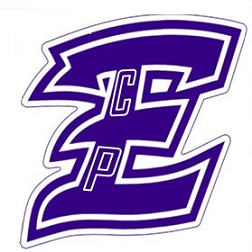 The school's purple E logo.