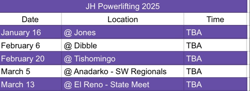 jh pl schedule