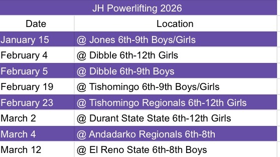 jh pl schedule