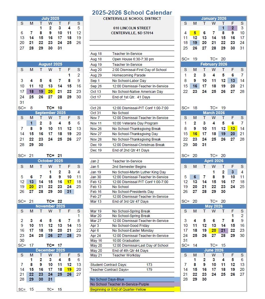 2024-2025 Academic Calendar