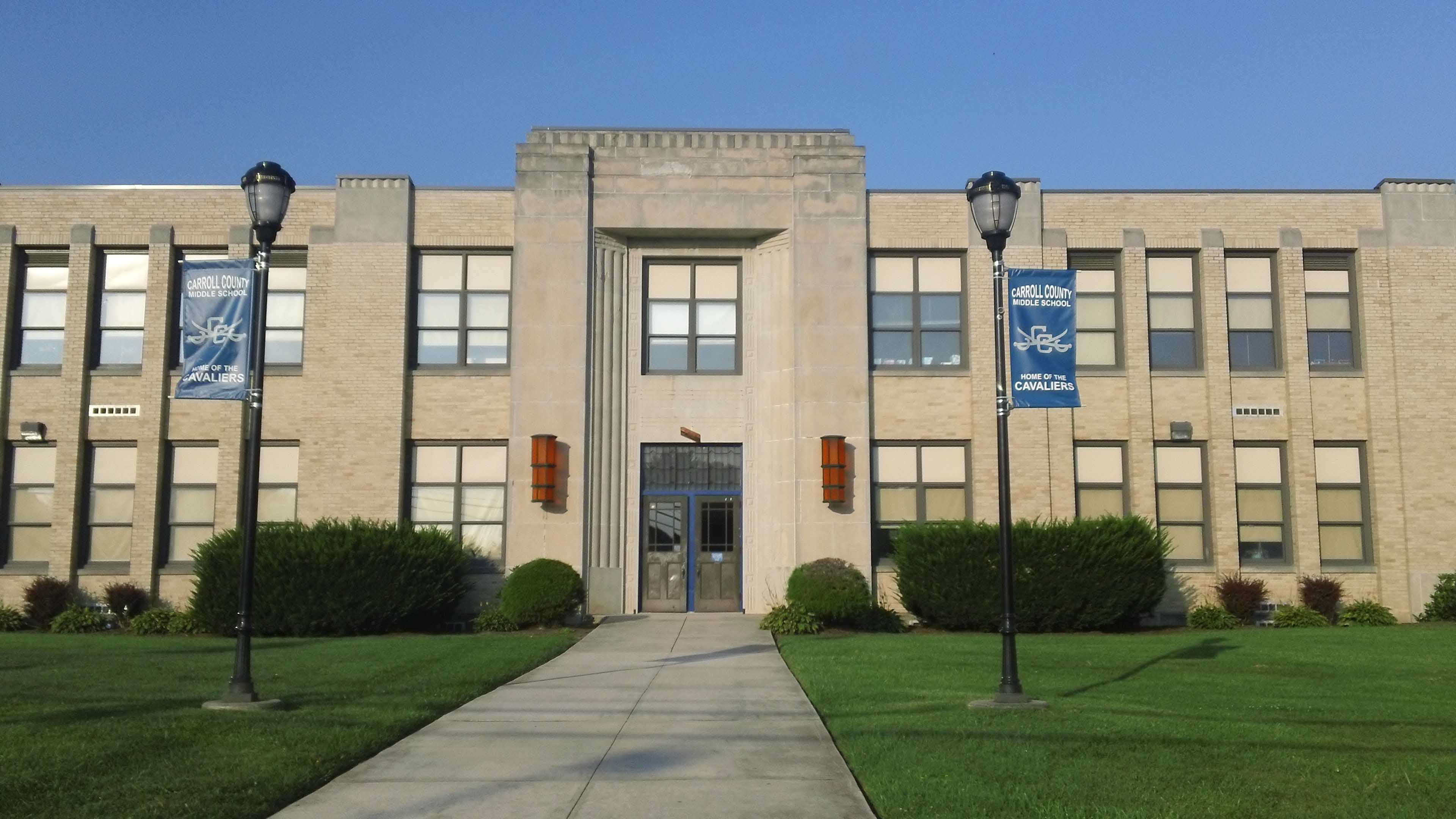 Front of school