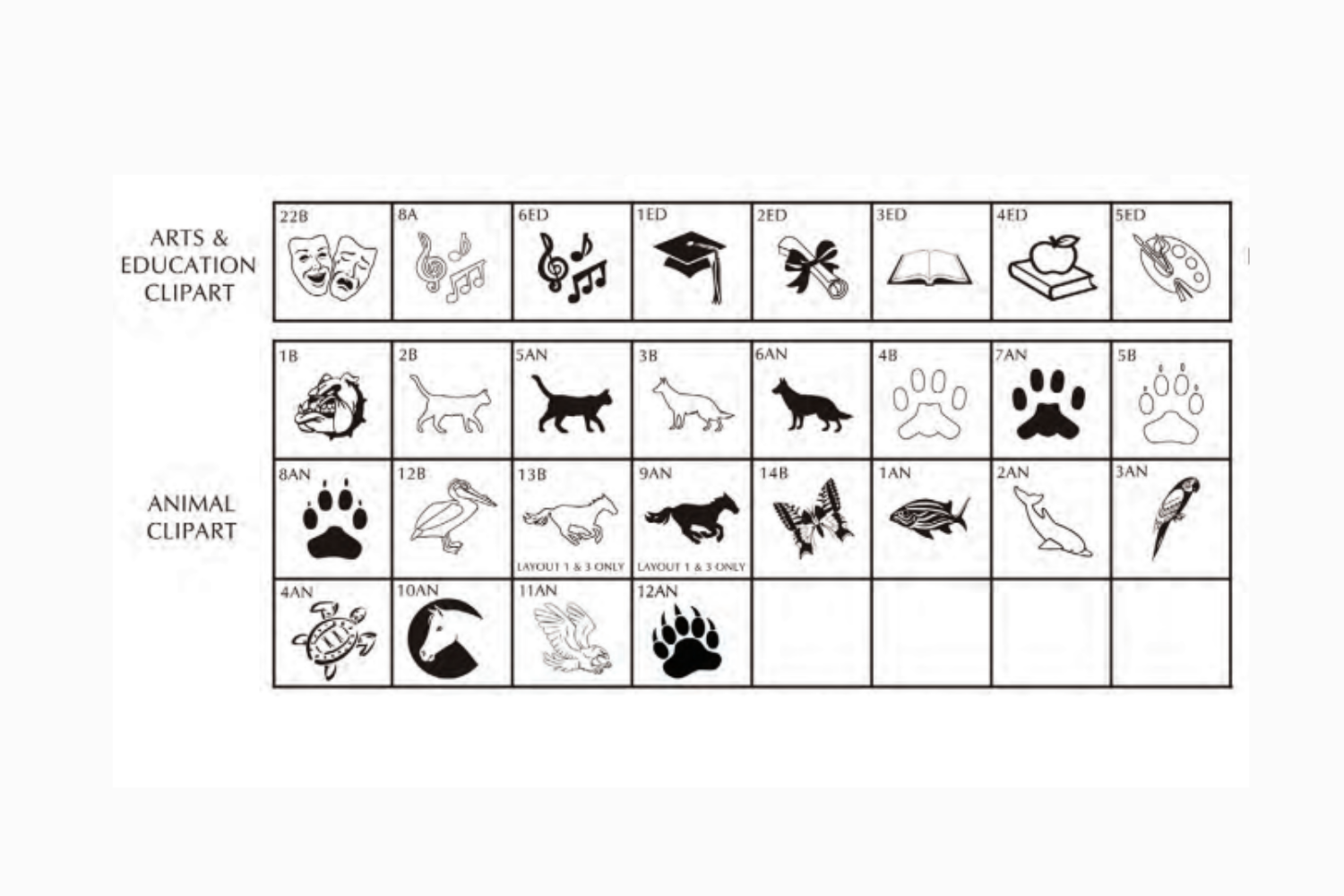 Arts and Education Animal clipart