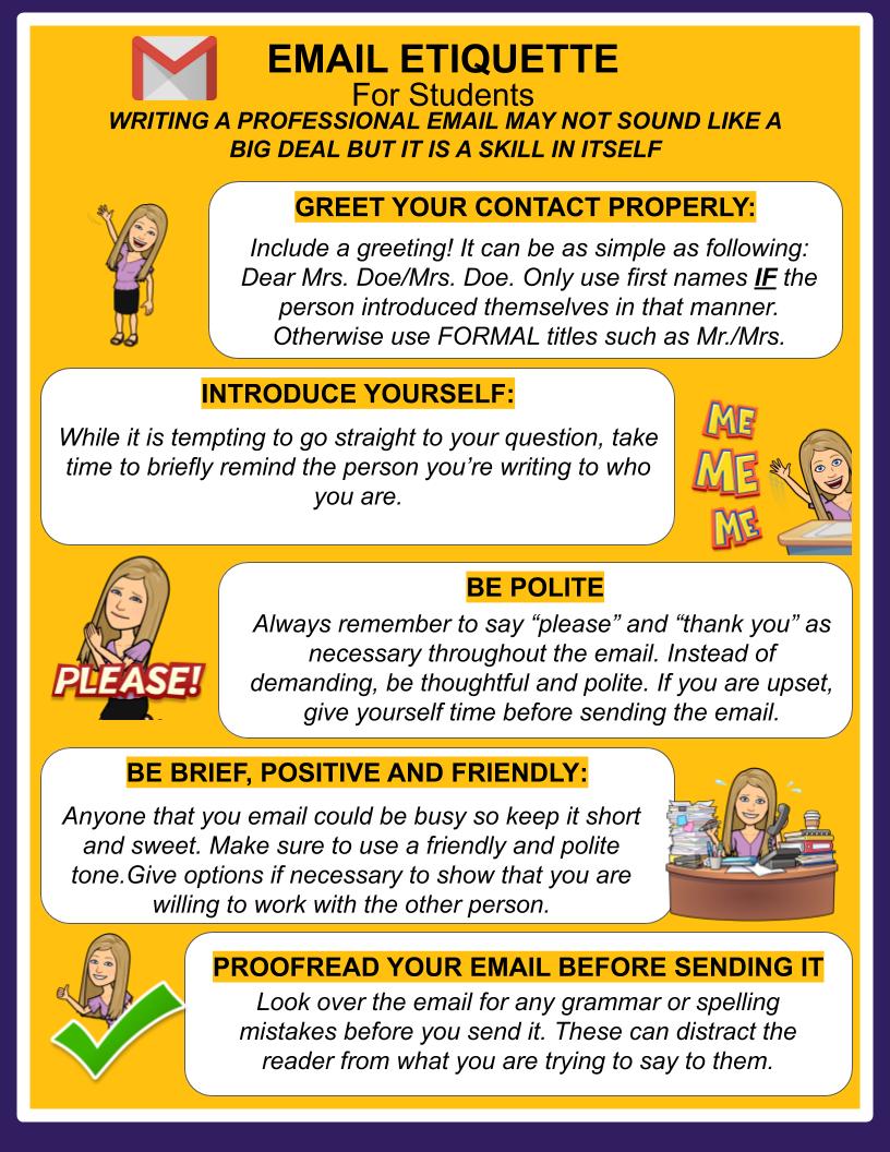 Email Etiquette for Students