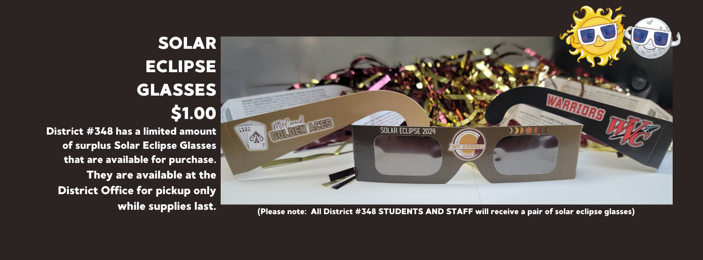 solar eclipse glasses for sale at district office