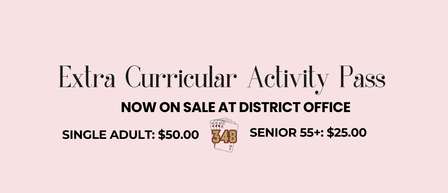 Activity Passes on sale at district office