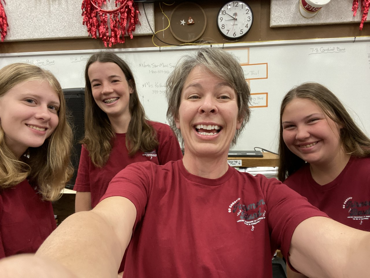 Teacher NameKate Kallenbach with 3 students