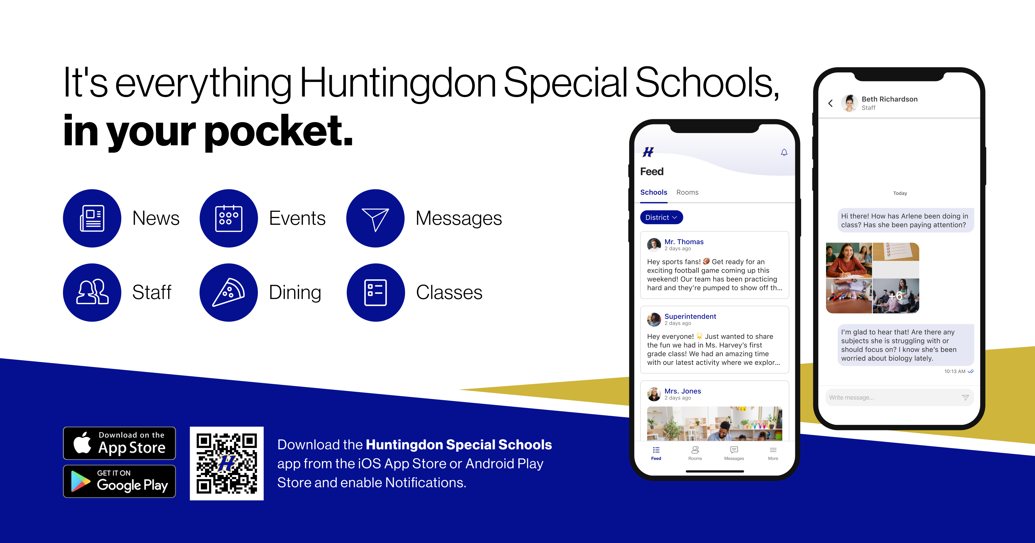 Download the Huntingdon Special Schools App in the App Store.