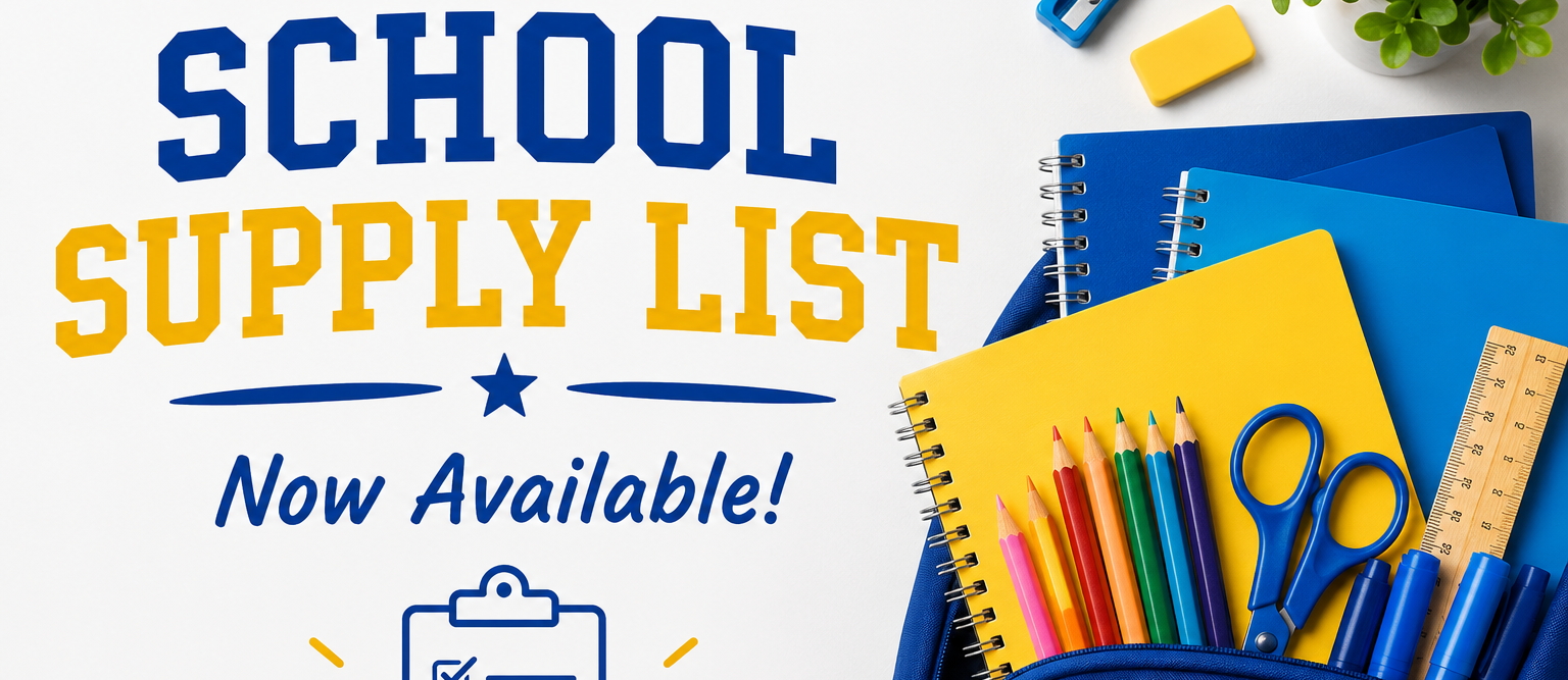 School Supply List is now available