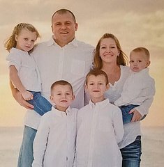 Luke Braden and his family