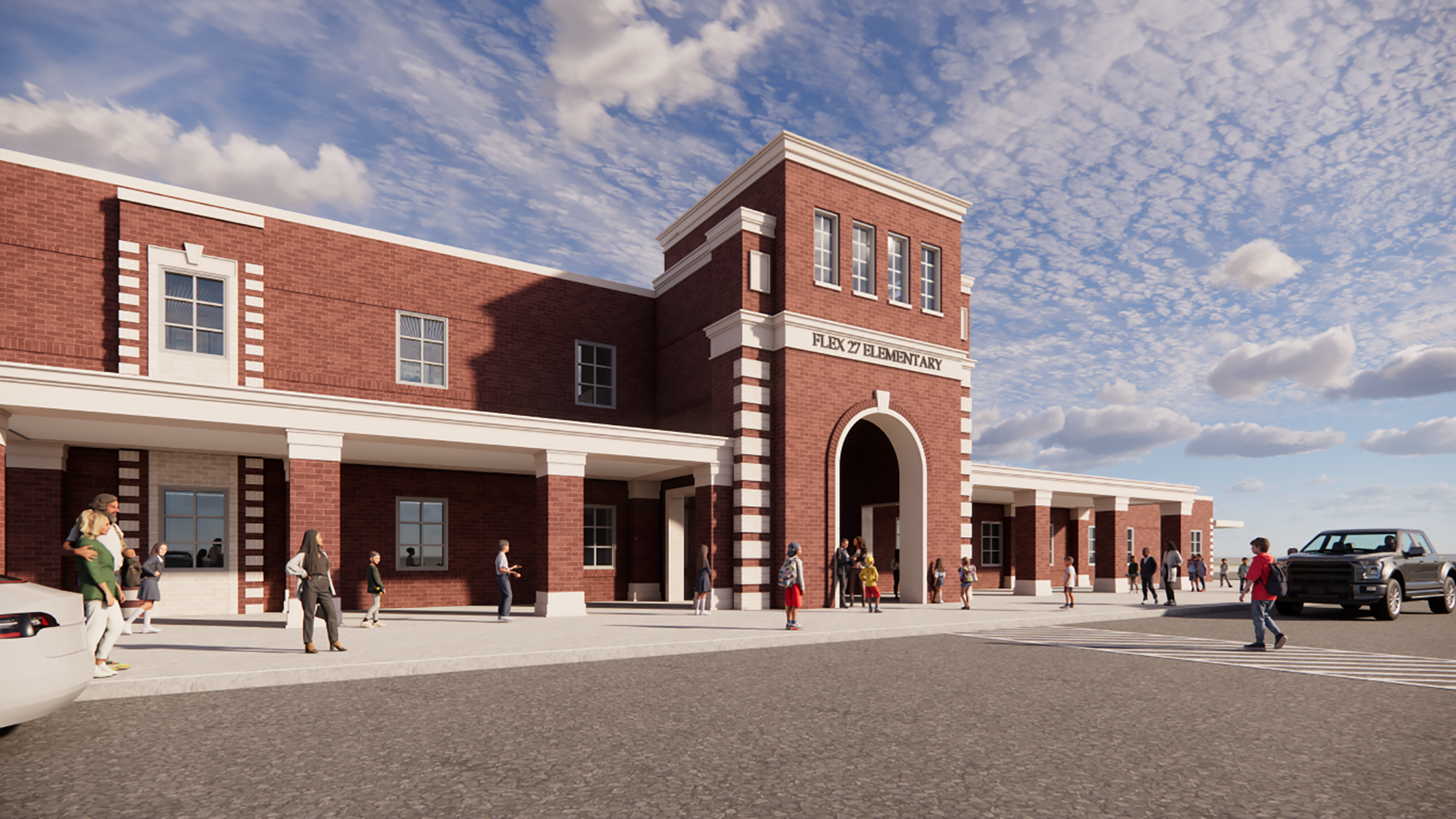 Arnold Elementary Front Rendering