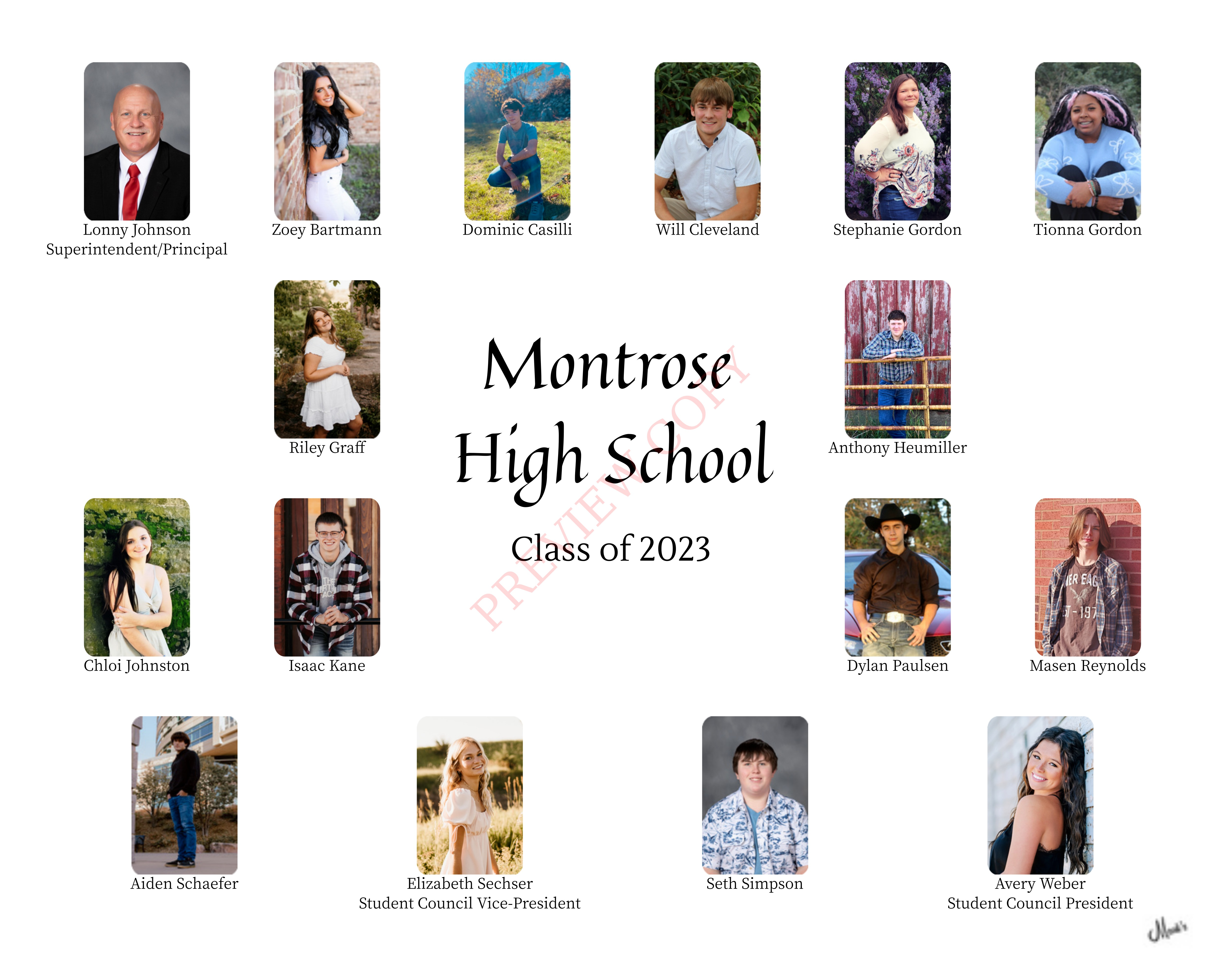 PHOTOS OF THE CLASS OF 2018.