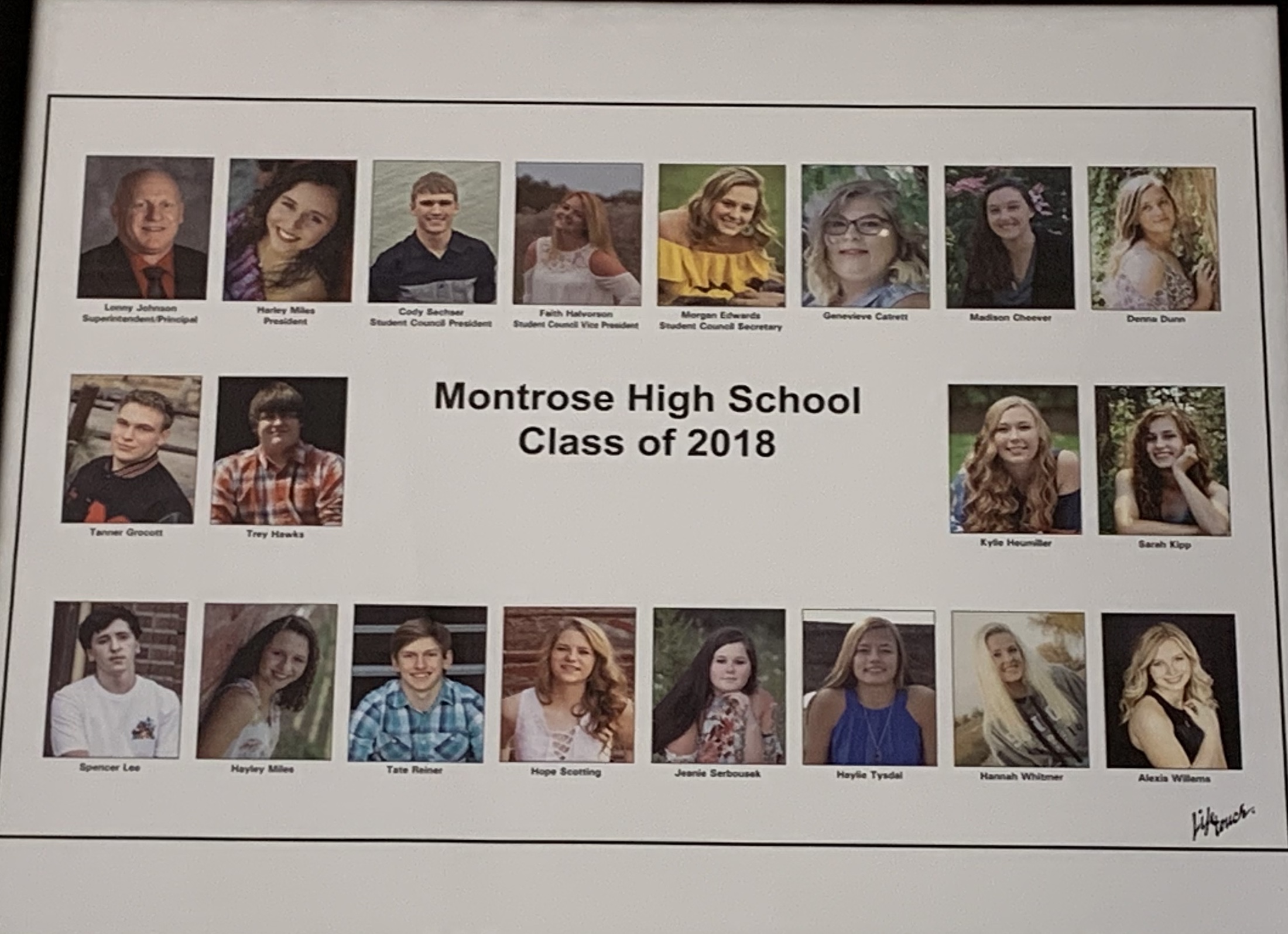 PHOTOS OF THE CLASS OF 2018.