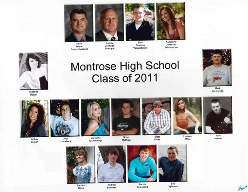 Photos of the Class of 2011.