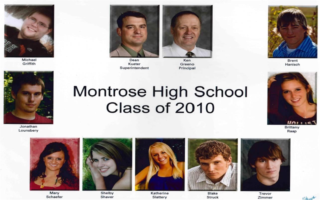 Photos of the Class of 2010.