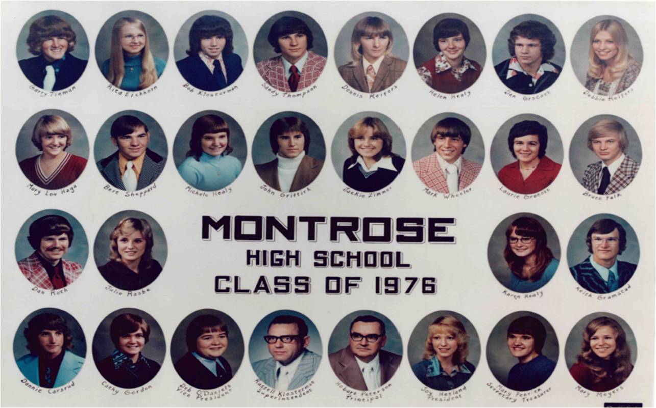 Photos of the Class Of 1976.