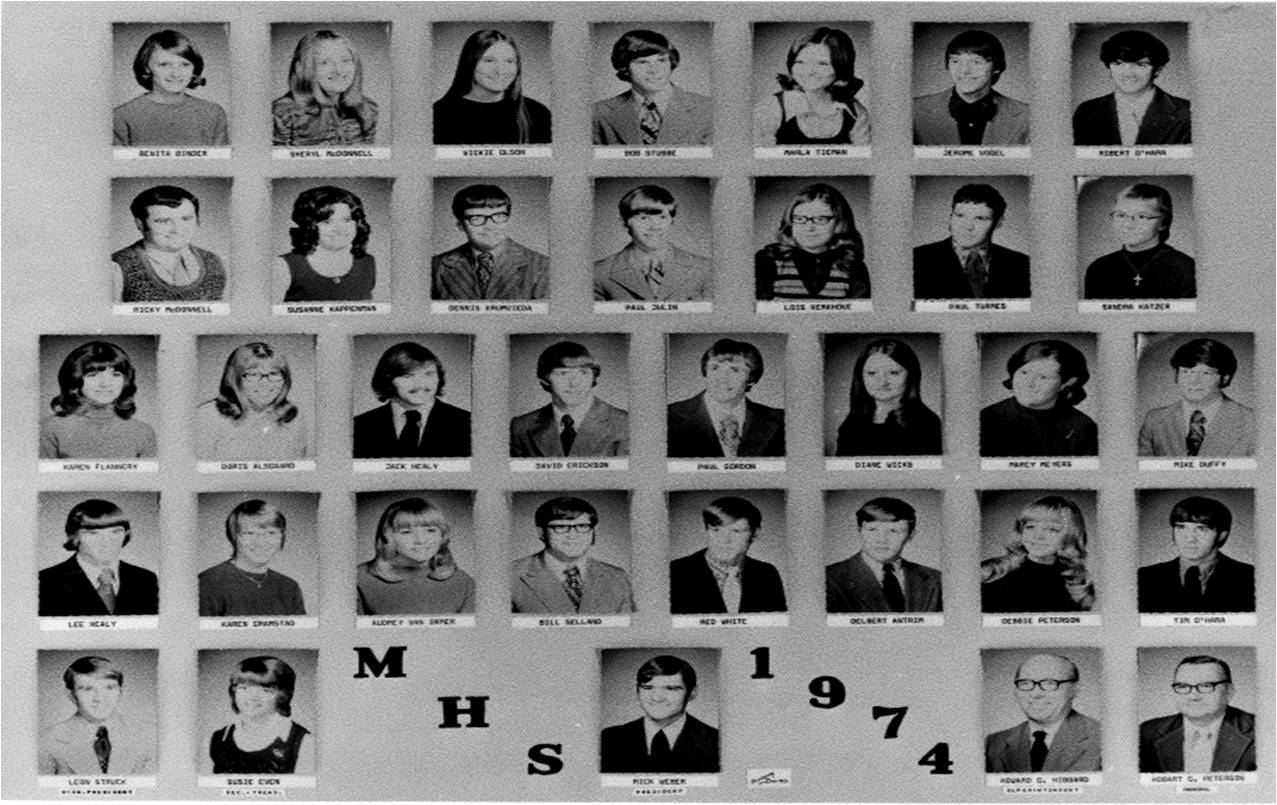 Photos of the Class Of 1974.