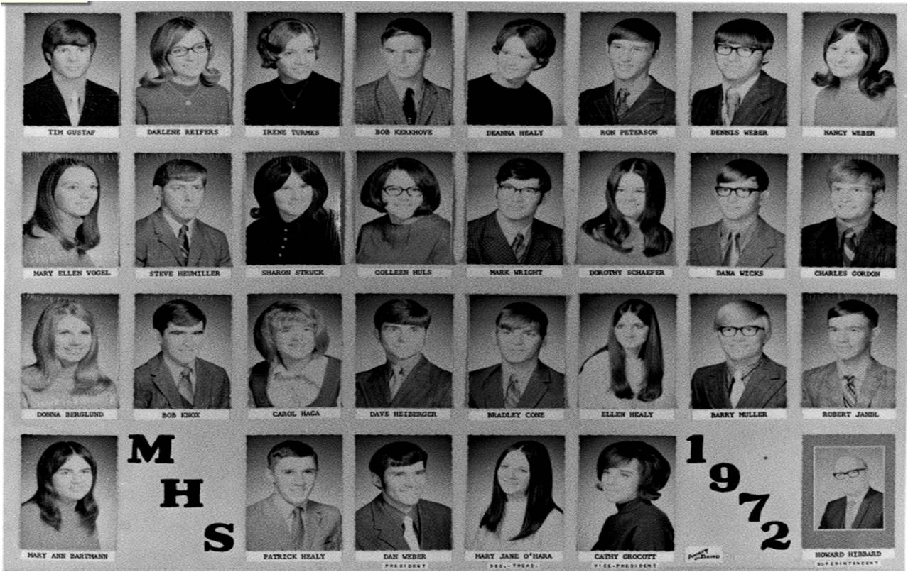 Photos of the Class Of 1972.