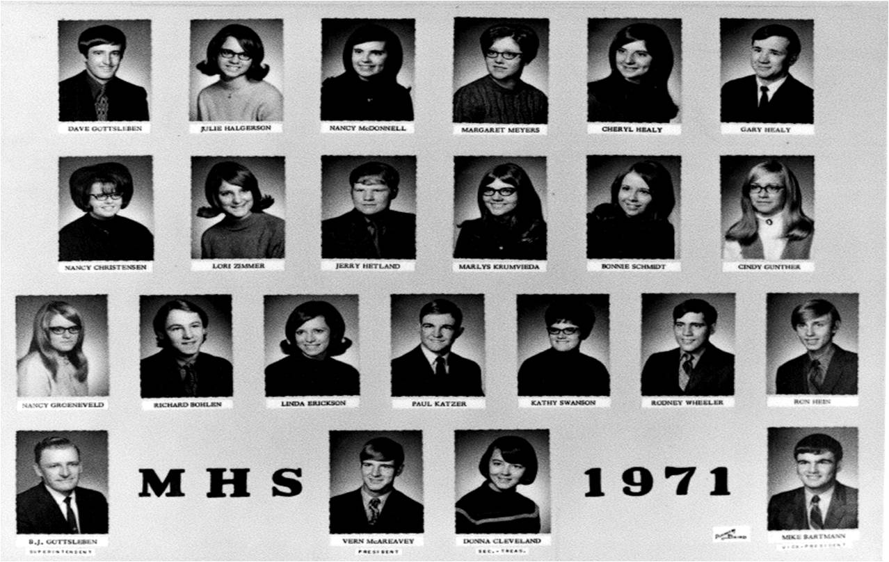Photos of the Class Of 1971.