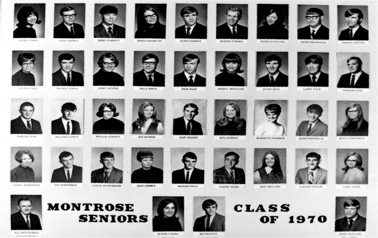 Photos of the Class Of 1970.