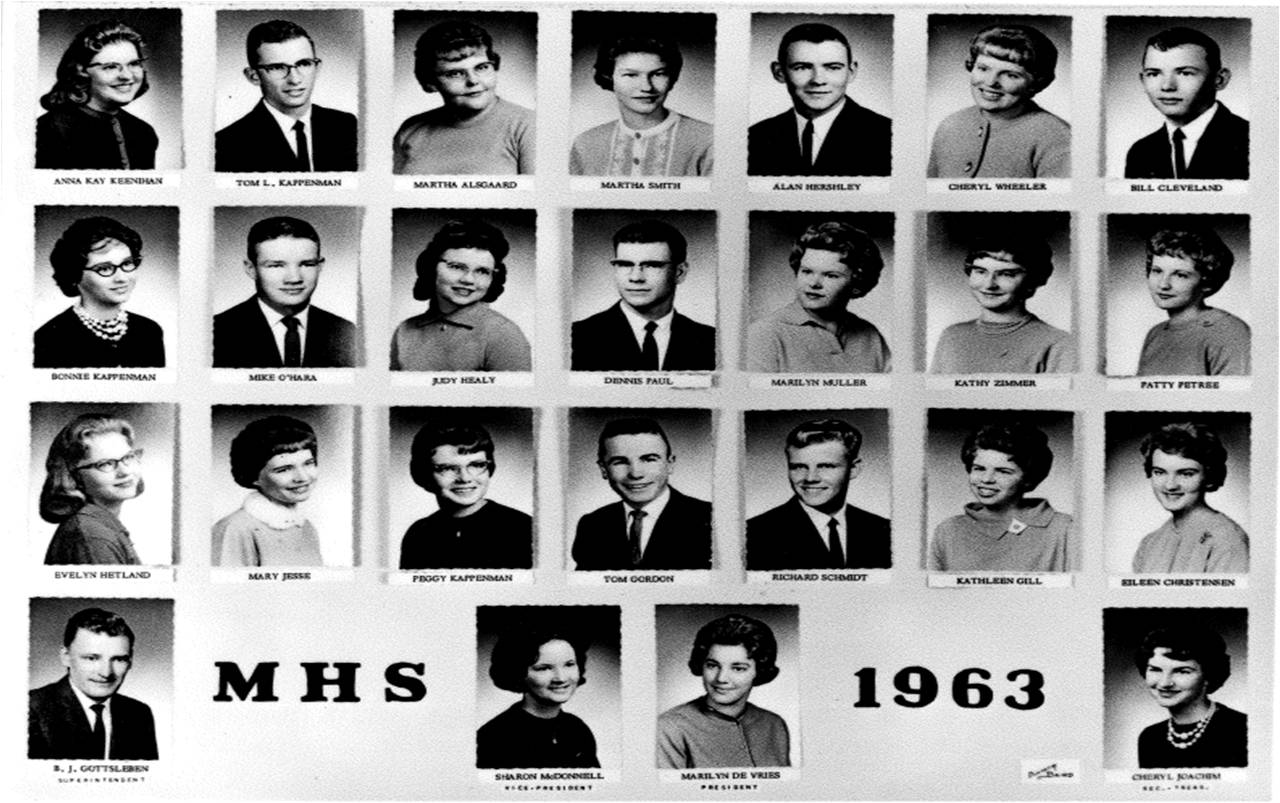 Photos of the Class Of 1963.