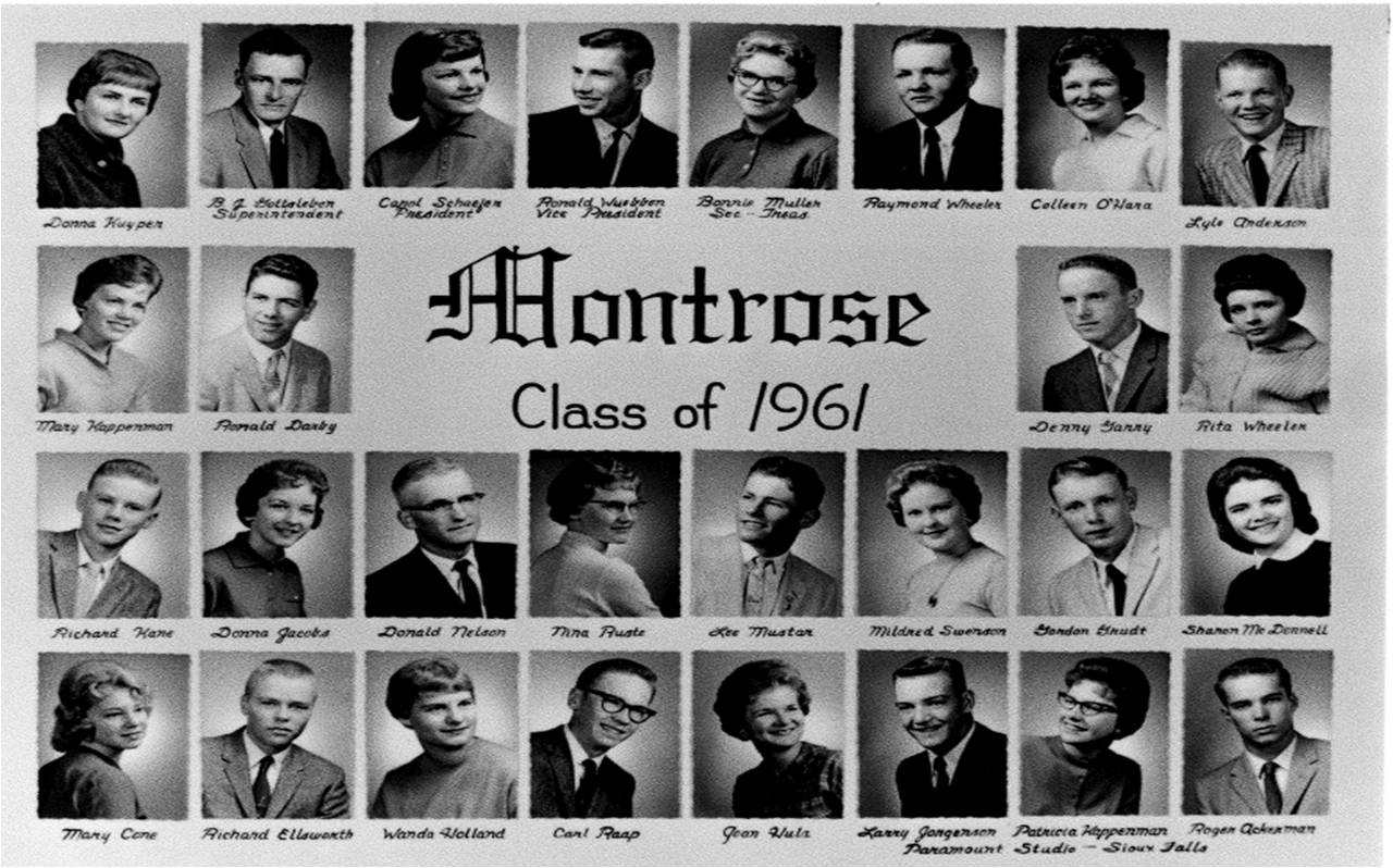 Photos of the Class Of 1961.
