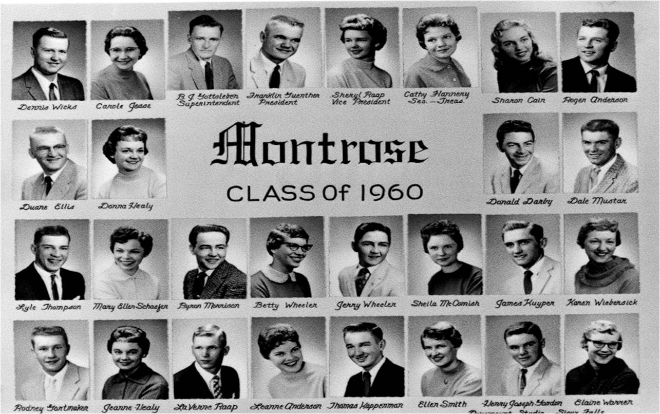 Photos of the Class Of 1960.
