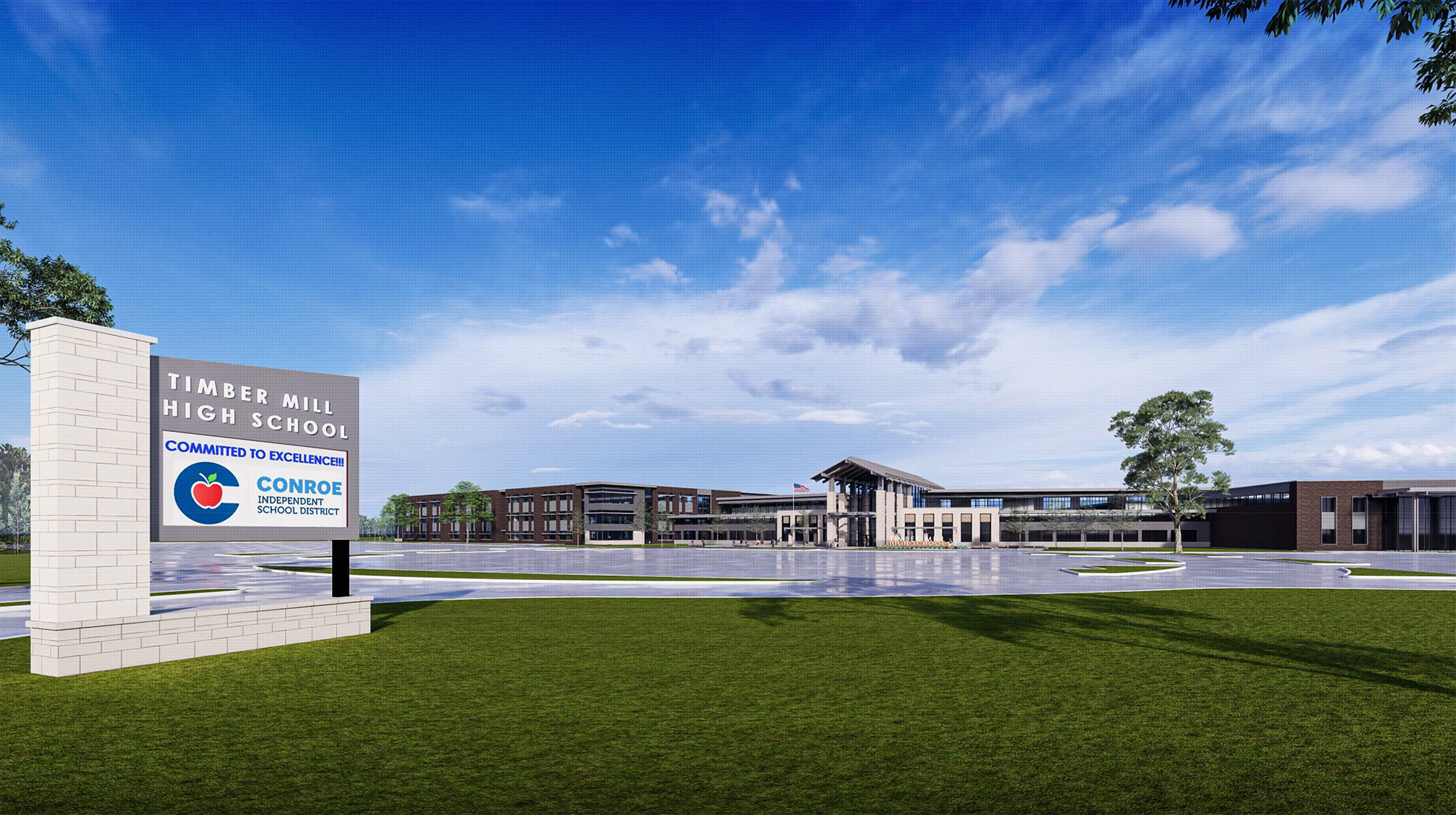 Timber Mill High School Rendering