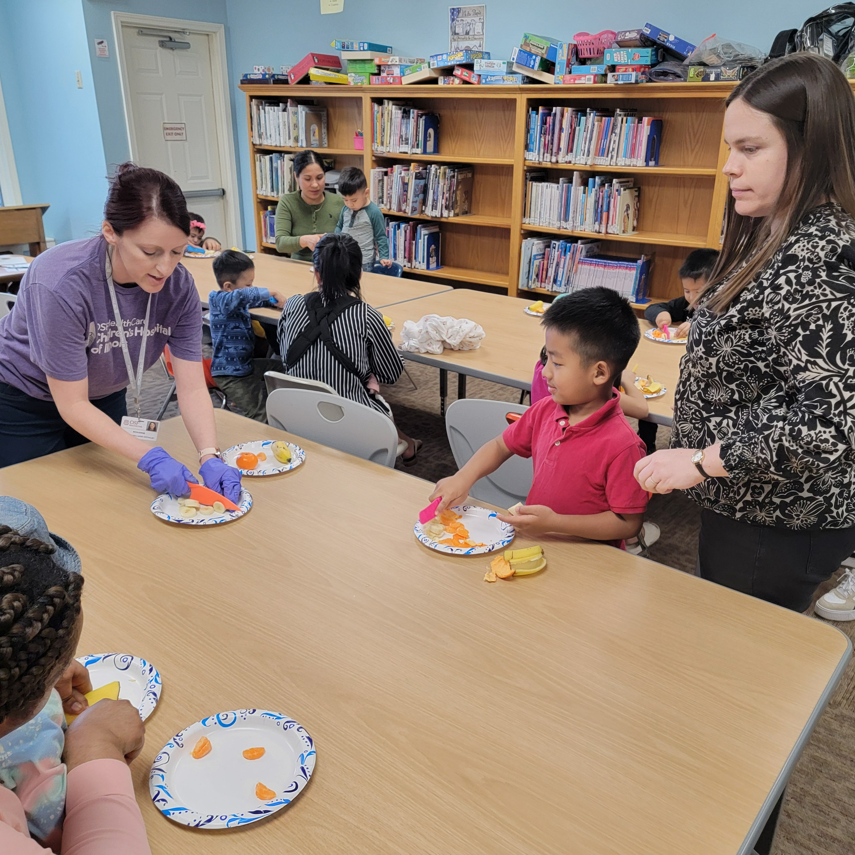 Family Literacy nutrition night at the library