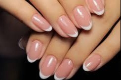 hands with polished fingernails