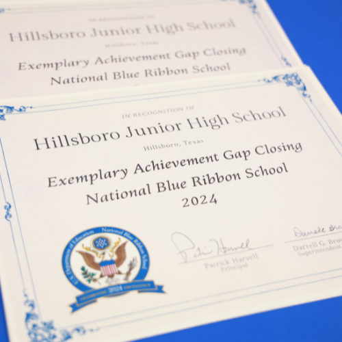 National Blue Ribbon School Certificate