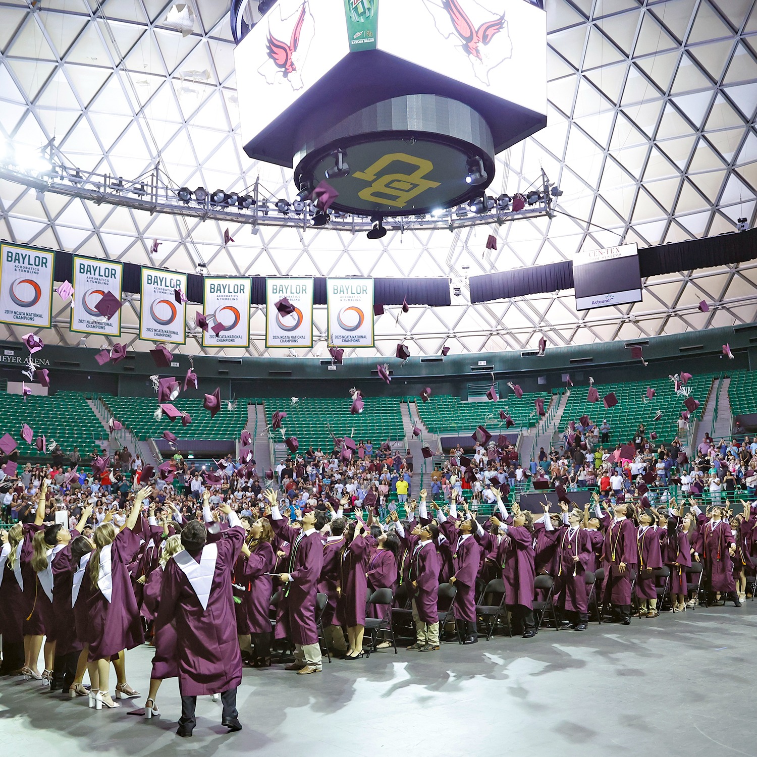 Class of 2026 Throwing Graduation Caps