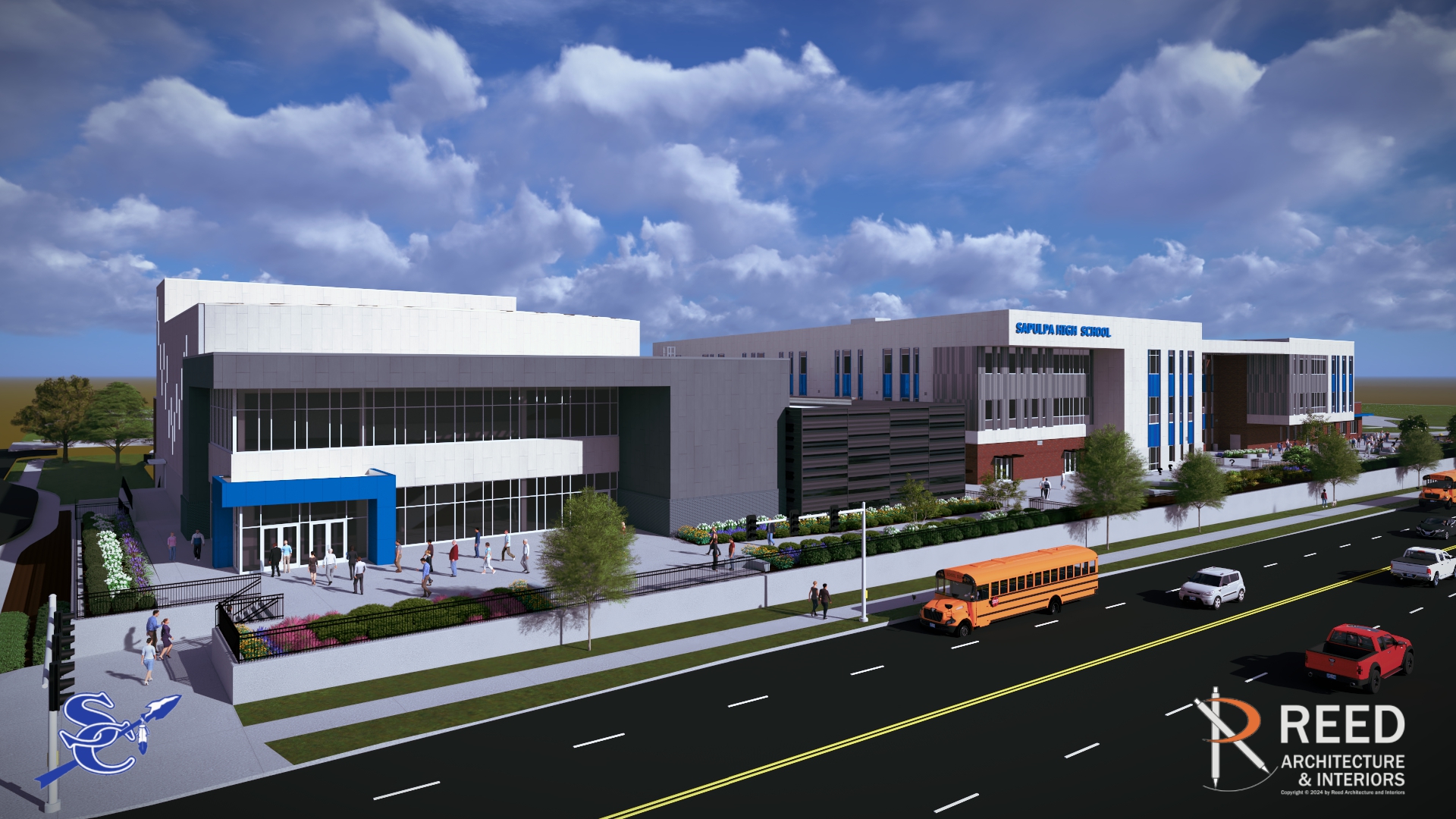 Rendering of the new Sapulpa High School