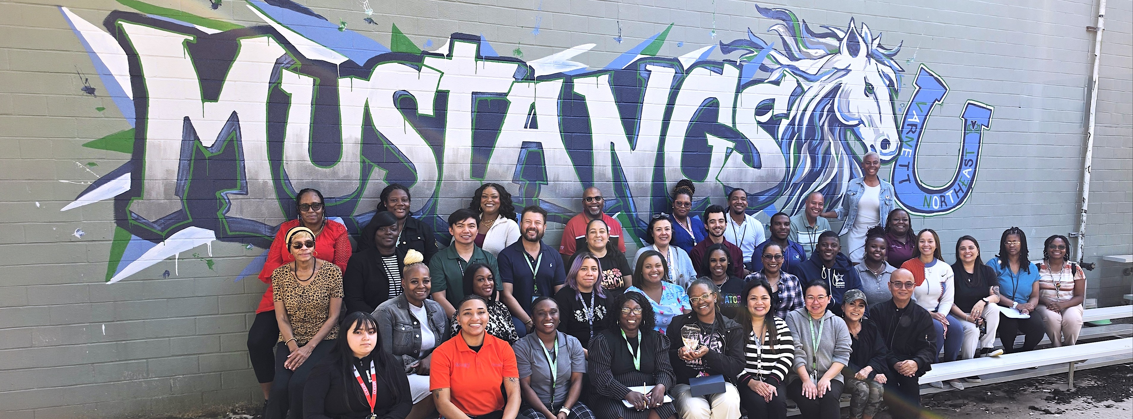 Mustangs Mural