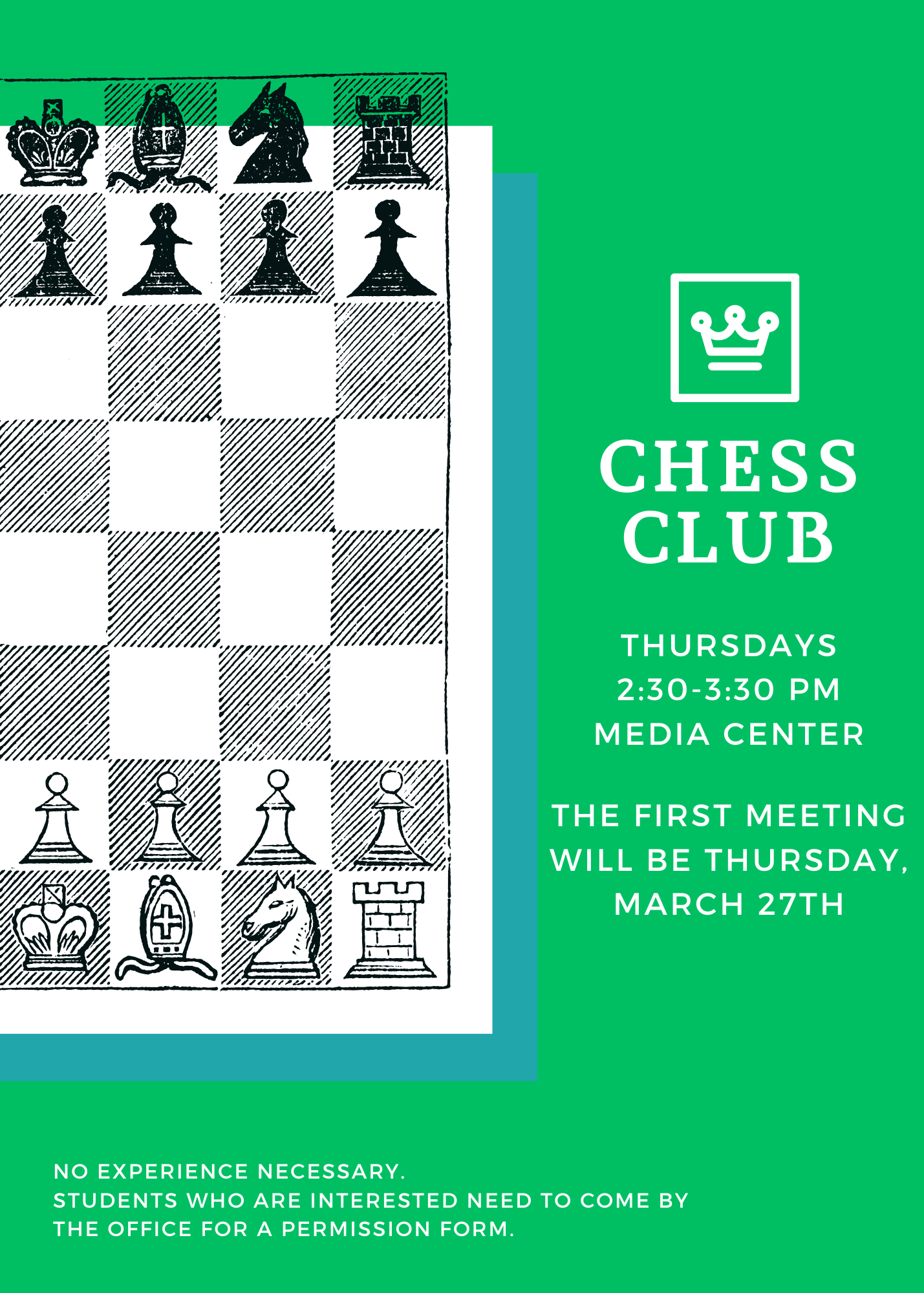 Chess Club Flyer