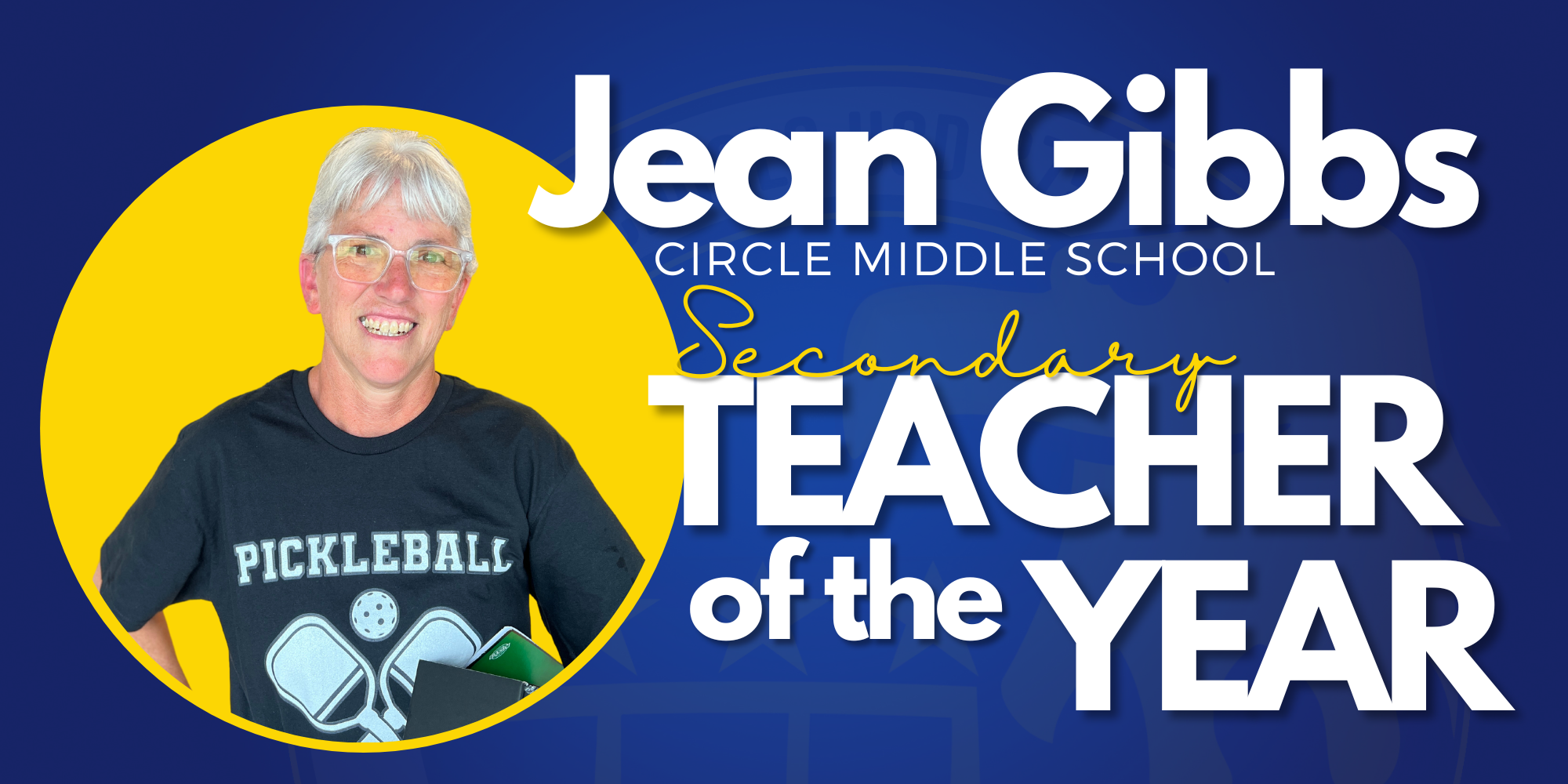 Jean Gibbs, Secondary Teacher of the Year