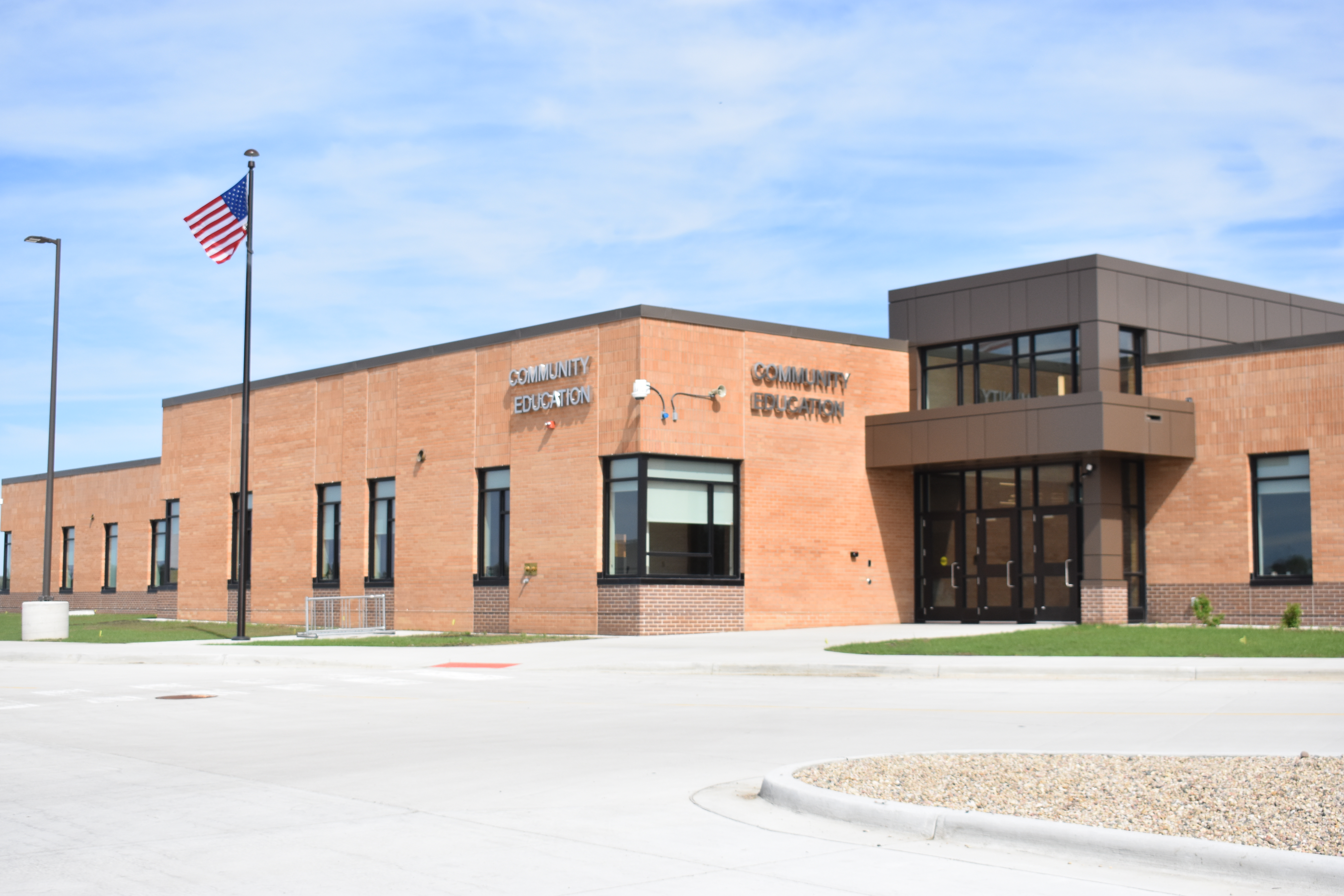 District 518 Community Education Building - Front Entrance 