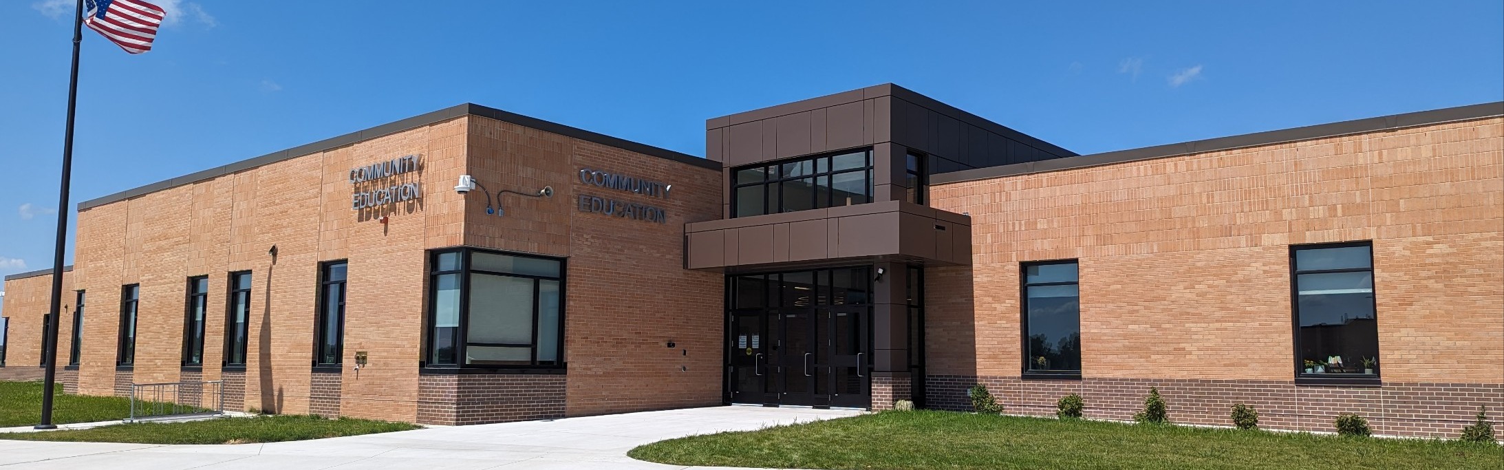 District 518 Community Education Building - Front Entrance 