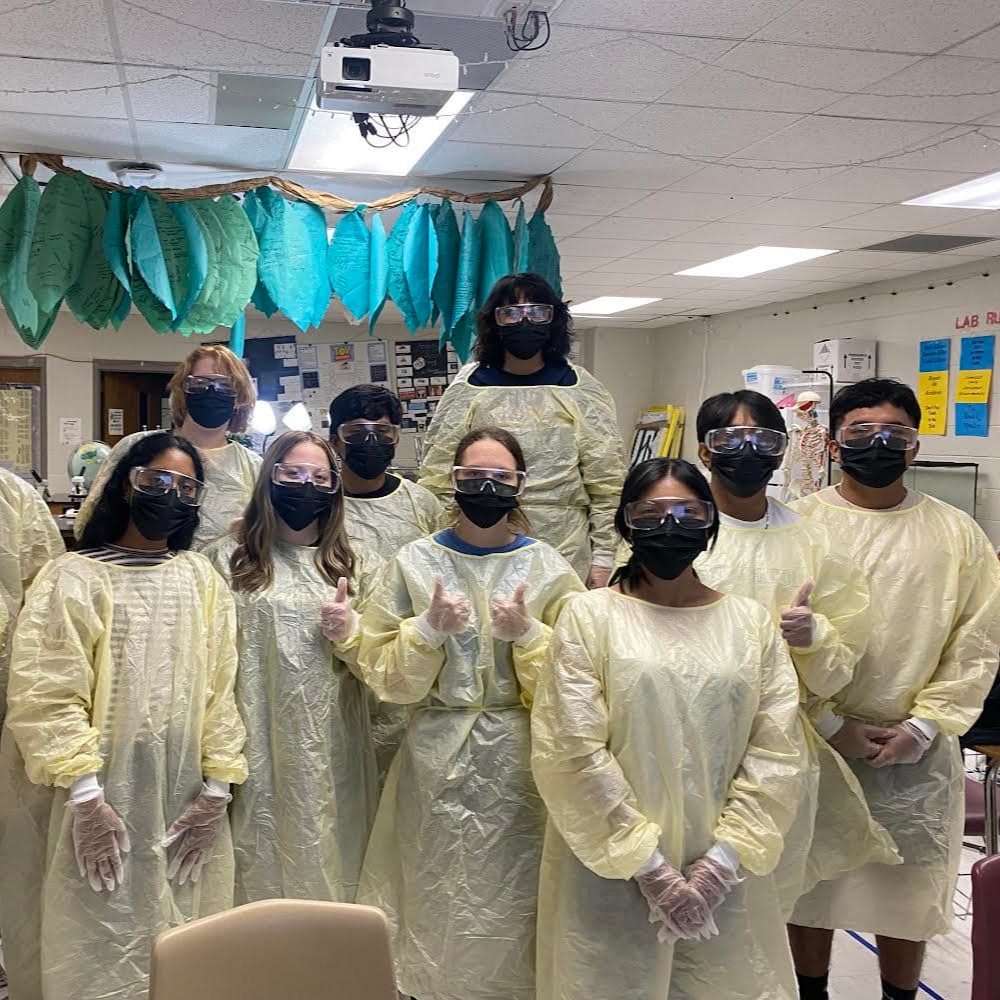 CNA Students with PPE On
