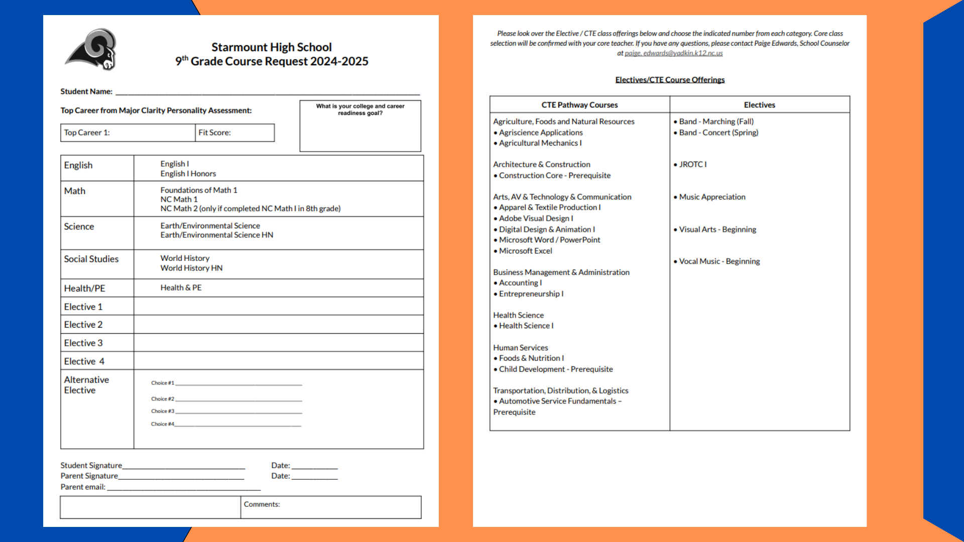 9th Grade Course Information