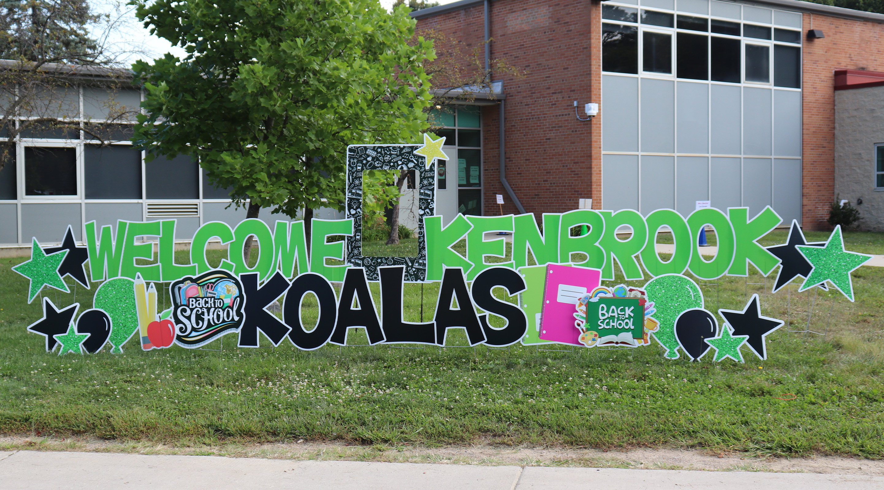 Welcome Kenbrook Koalas Yard Sign