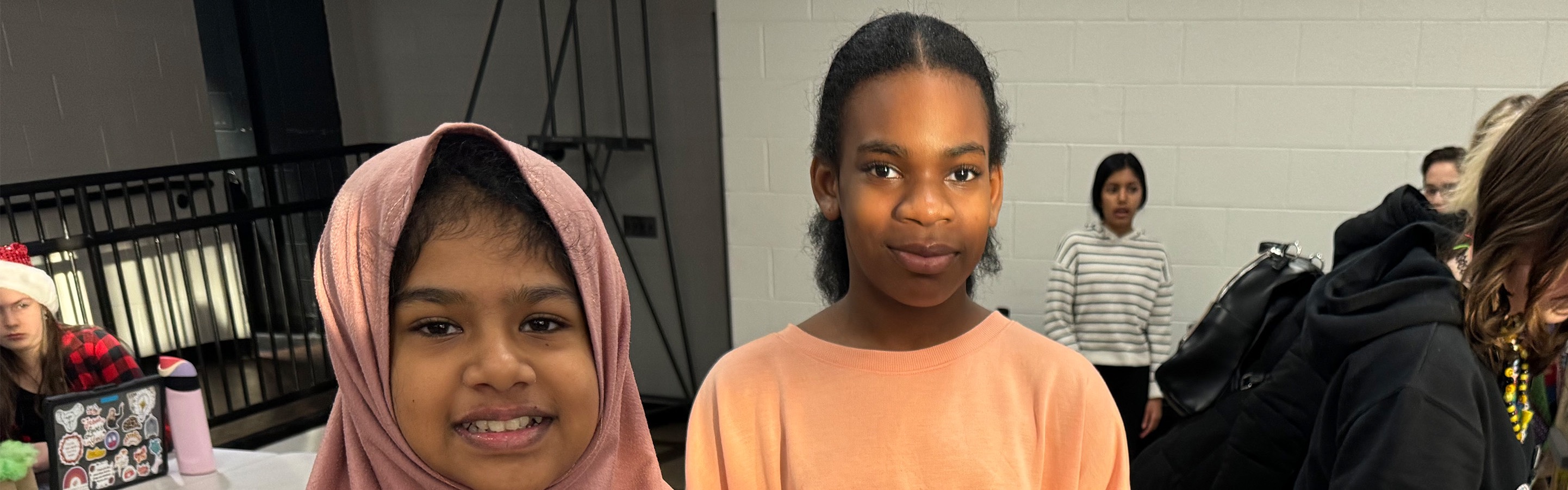 Students smiling