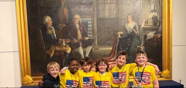 SEIS students who participated in the Patriot Program enjoying the sights in Washington DC.