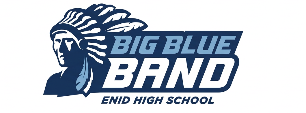 Big Blue Band Enid High School Logo