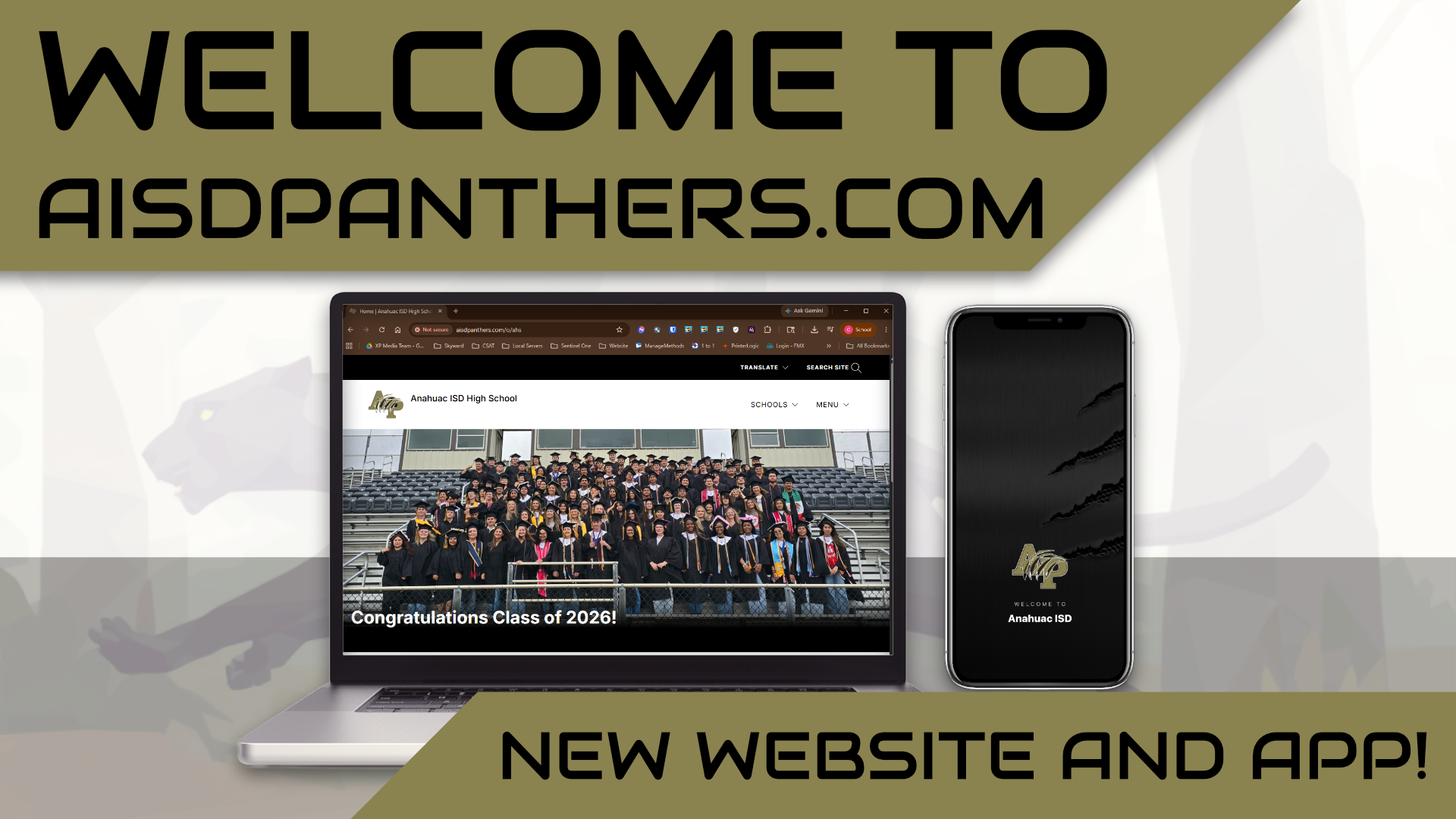 Welcome to aisdpanthers.com, our new website and app