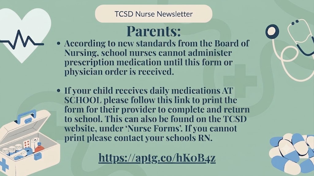 Authorization of medication at the school
