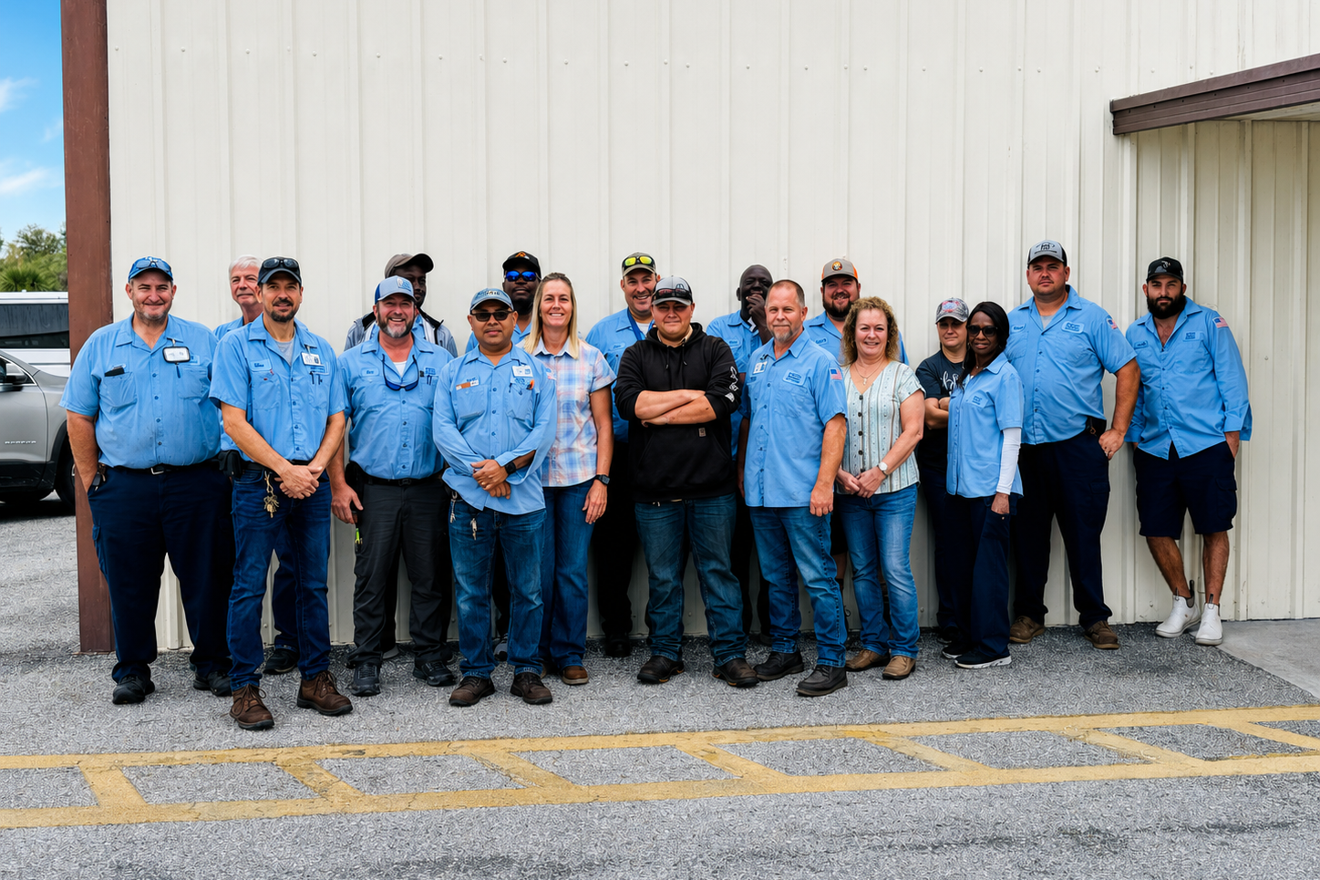 facilities staff posing for a picture