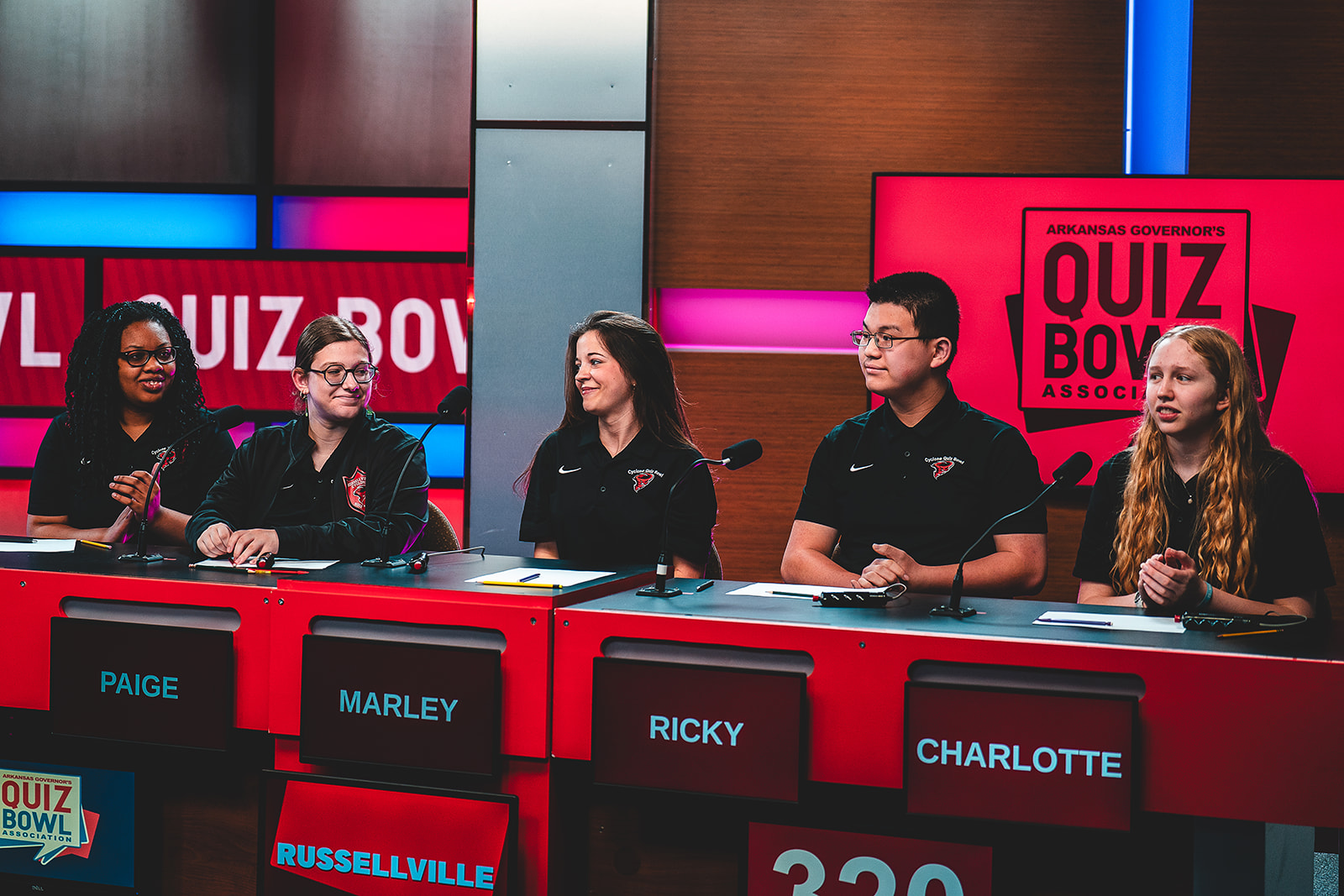 Quiz Bowl students competing in the AGQBA State Finals 