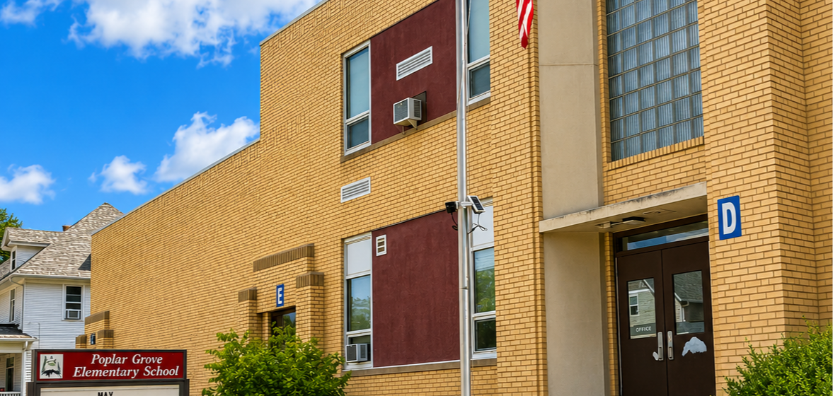 Poplar Grove Elementary entrance