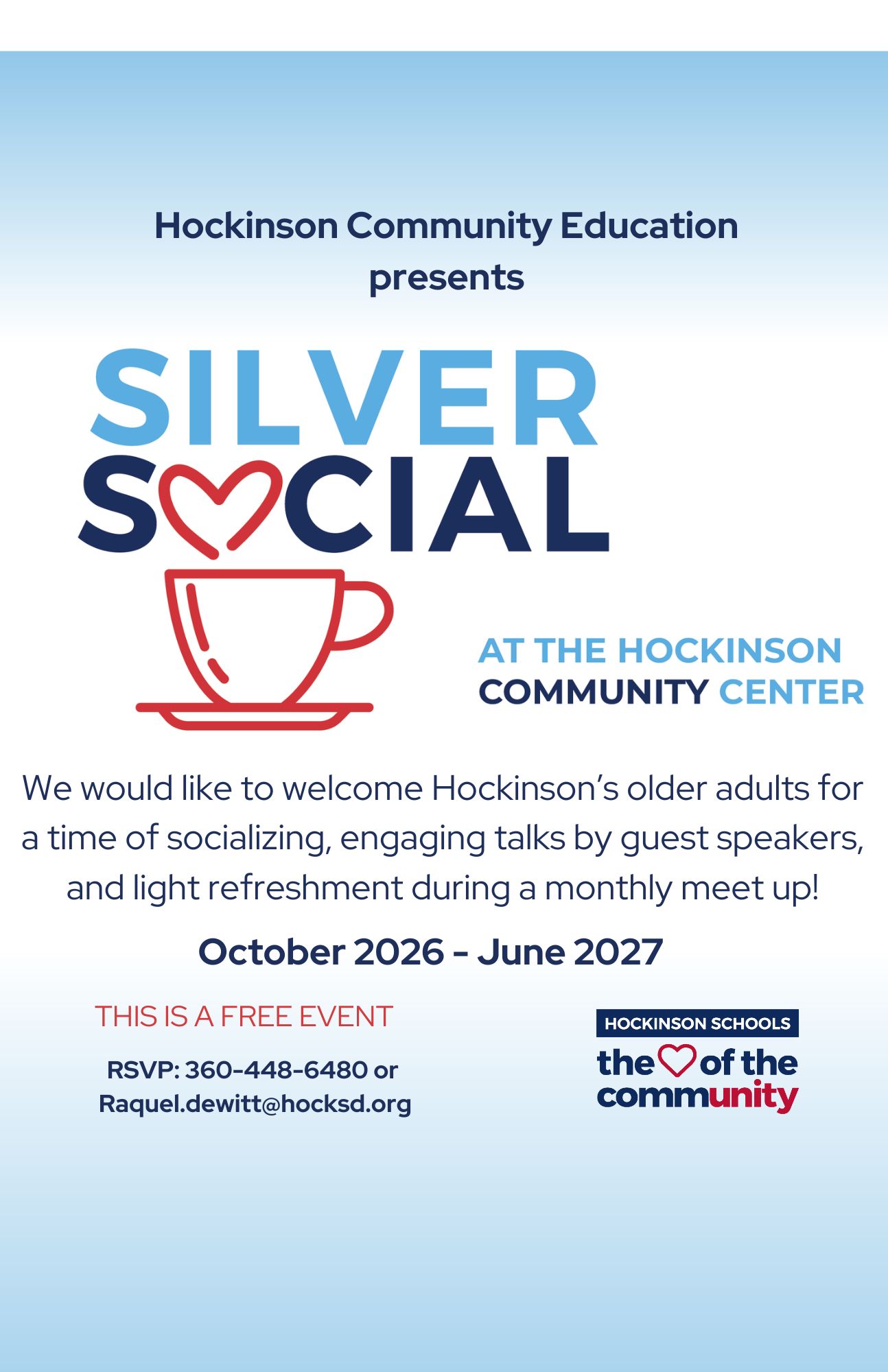 Silver Social october 2026-June 2027