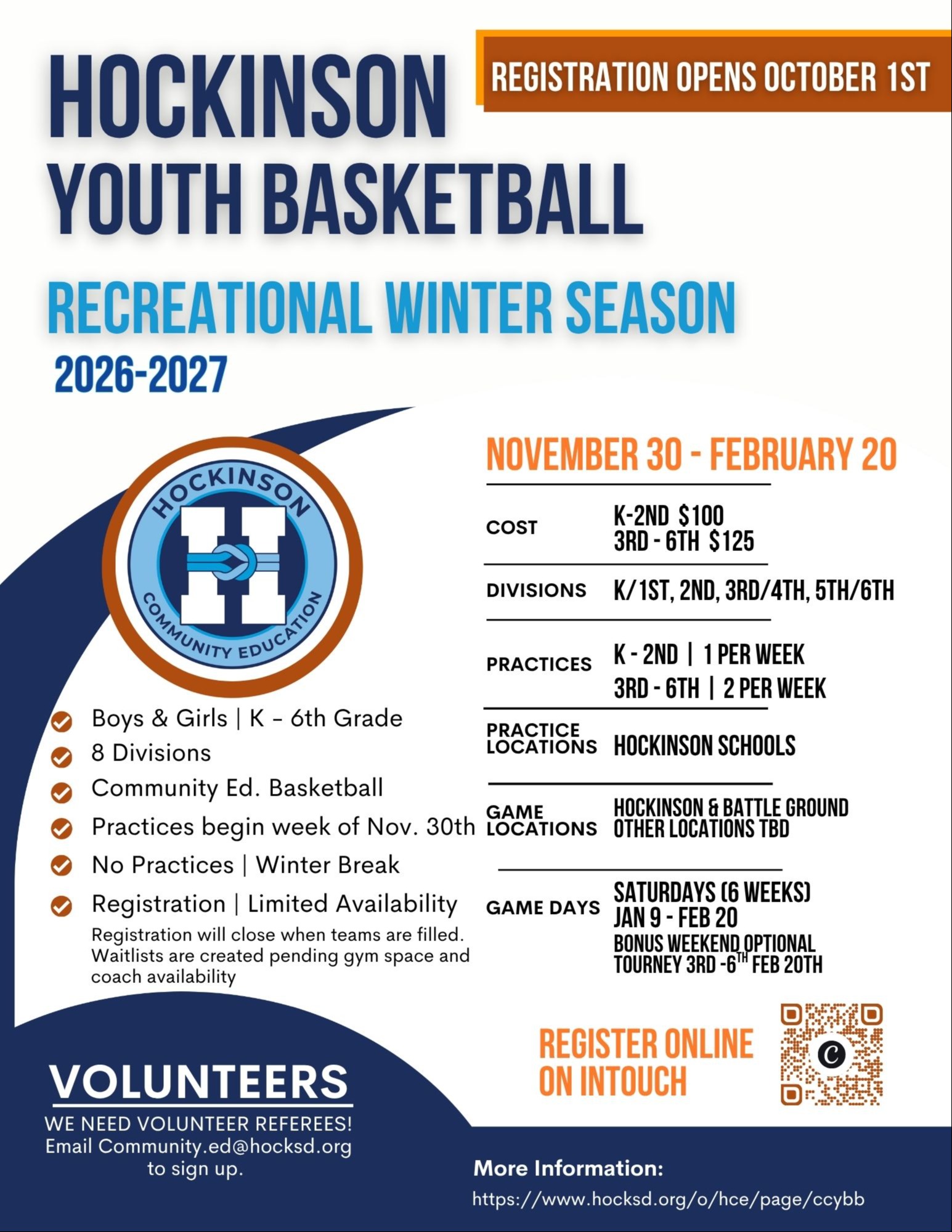 CCYBB 26/27 Flyer